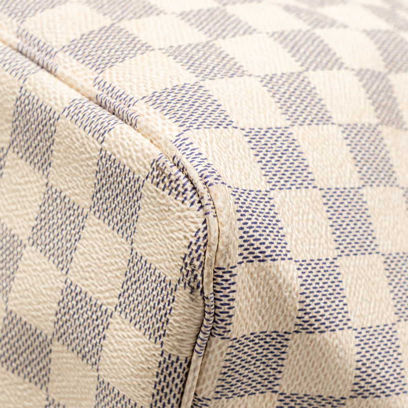 Louis Vuitton Neverfull GM Damier AZUR Canvas GHW