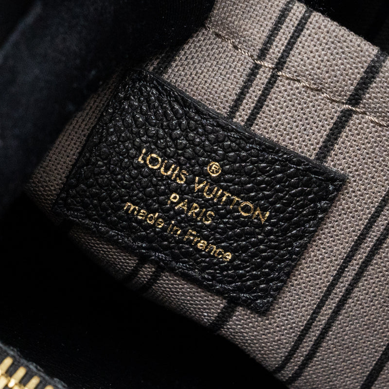 Louis Vuitton Montaigne BB  monogram Empreinte Black GHW
