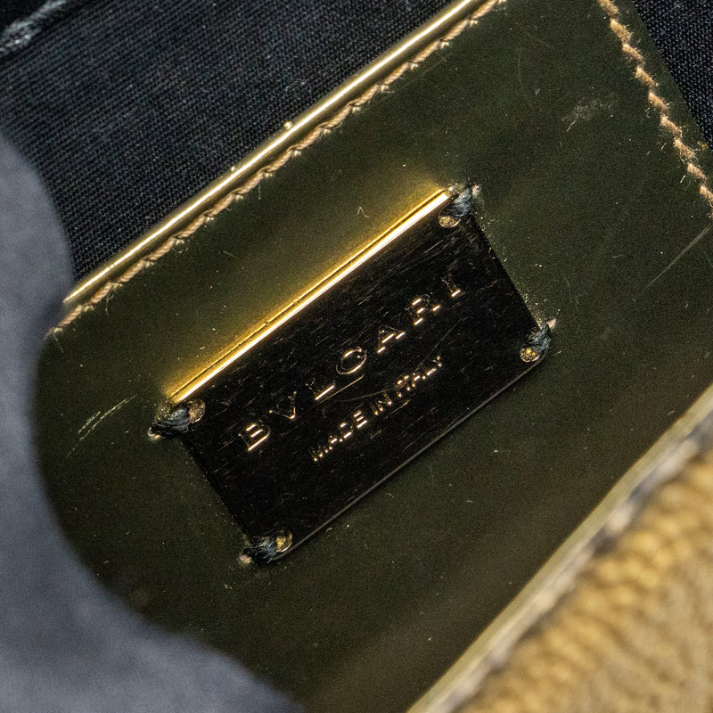 Bvlgari Serpenti Forever Crossbody Bag Stingray Leather Gold LGHW