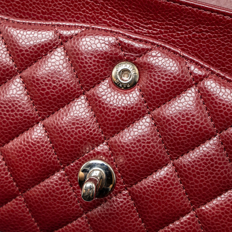 red chanel caviar flap