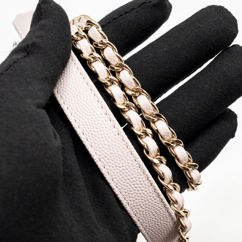 Chanel Small Coco handle caviar light pink LGHW