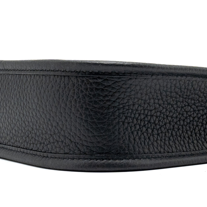 Hermes Mini Evelyne clemence black/gris misty SHW stamp W