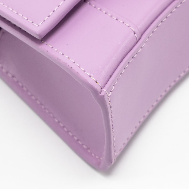 Balenciaga Mini Hourglass Bag Calfskin Light Purple SHW