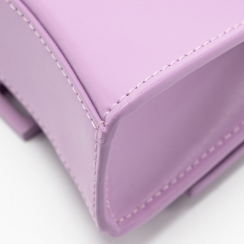 Balenciaga Mini Hourglass Bag Calfskin Light Purple SHW