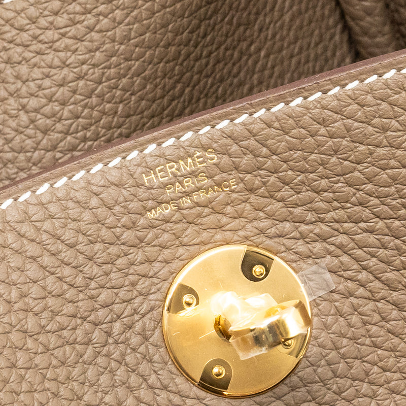 Hermes Lindy 26 Clemence Etoupe GHW Stamp B