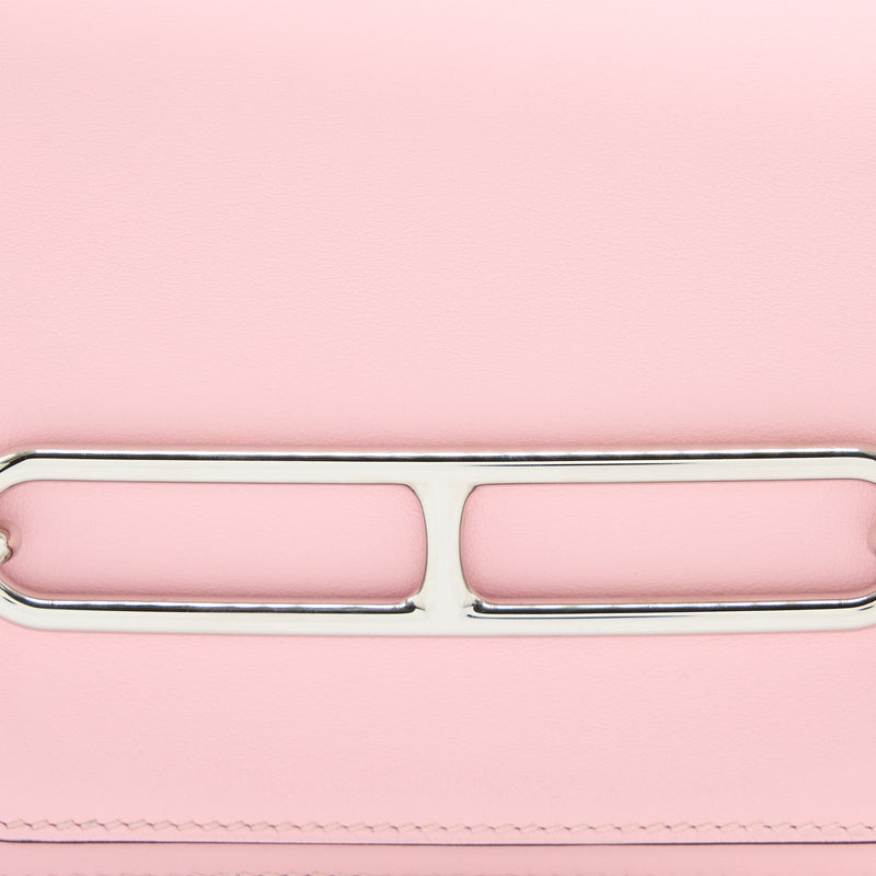 Hermes Mini Roulis Swift 3Q Rose Sakura SHW Stamp Z