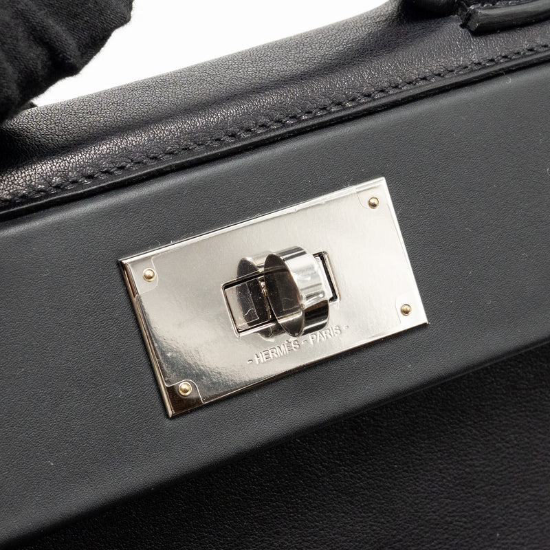 Hermes Mini 24/24 2424-21 Bag Volupto/ Swift Black SHW Stamp K
