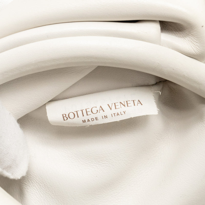 Bottega Veneta The Belt Chain Pouch Bag Calfskin White GHW