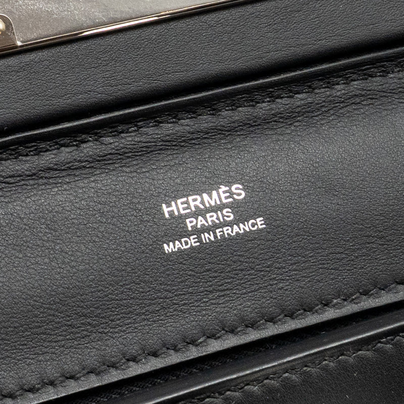 Hermes Mini 24/24 2424-21 Bag Volupto/ Swift Black SHW Stamp K