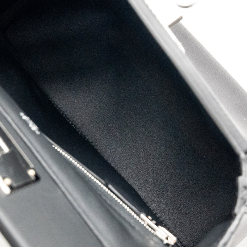 Hermes Mini 24/24 2424-21 Bag Volupto/ Swift Black SHW Stamp K