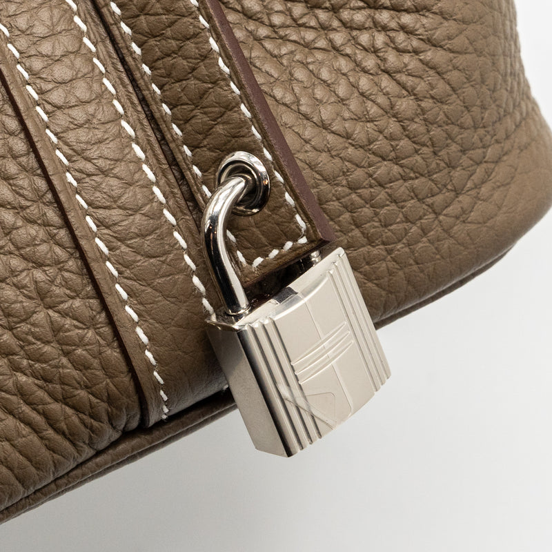 Hermes Picotin 18 Clemence Etoupe SHW Stamp U