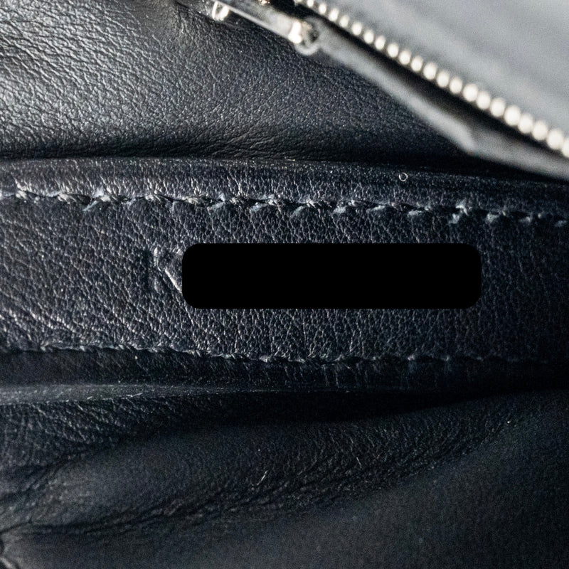 Hermes Mini 24/24 2424-21 Bag Volupto/ Swift Black SHW Stamp K