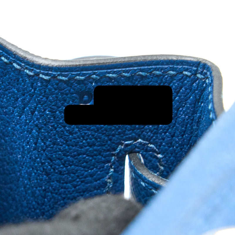 Hermes Kelly 35 Epsom S4 Deep Blue SHW Stamp D