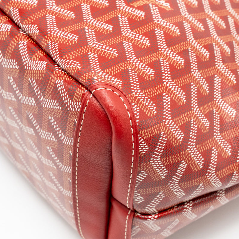Goyard Artois PM Tote Bag Goyardine Canvas/Leather Rouge SHW