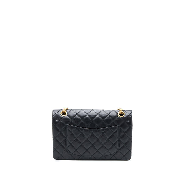 Chanel Small 2.55 Reissue Flap Bag Aged Calfskin Black Brushed GHW (Microchip)