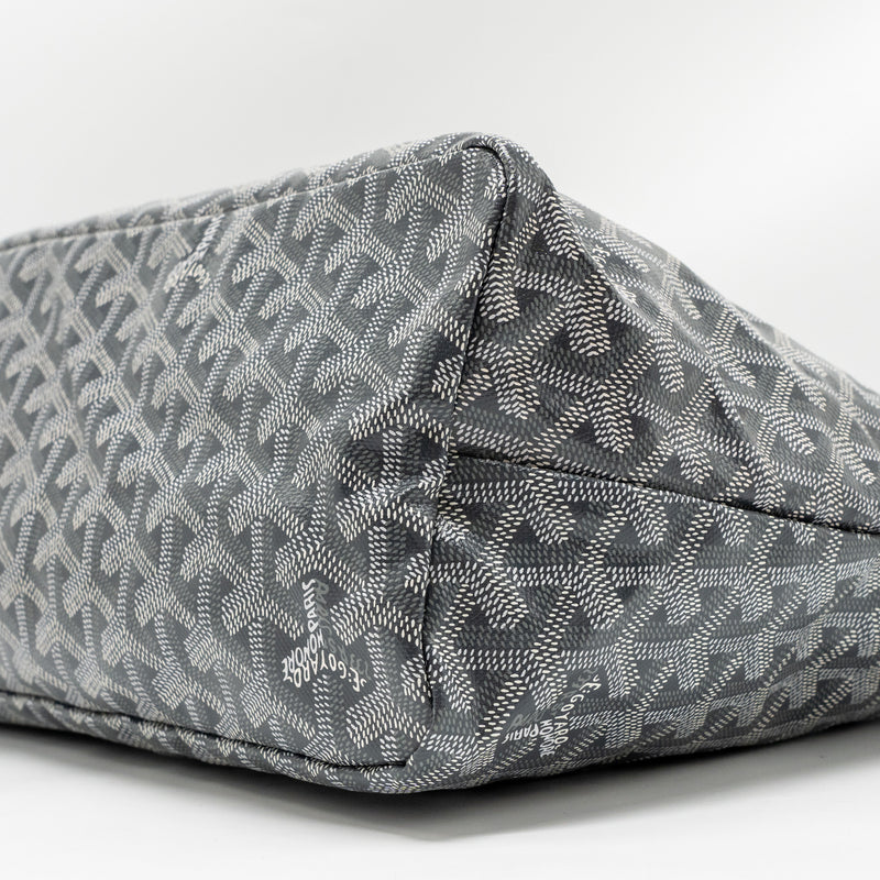 GoyardBoheme Hobo Bag Goyardine Canvas/Calfskin Gris SHW