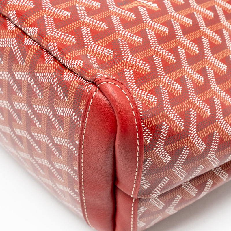 Goyard Artois PM Tote Bag Goyardine Canvas/Leather Rouge SHW