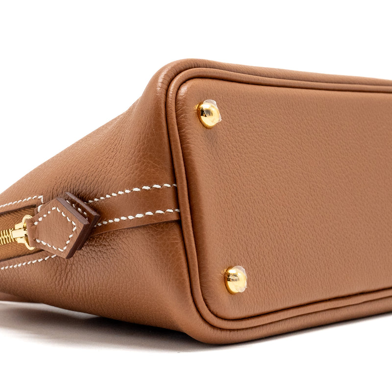 Hermes Mini Bolide evercolor gold GHW stamp B