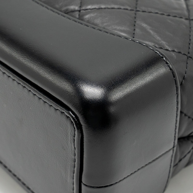 Chanel Small Gabrielle Backpack Calfskin BLACK Multicolour Hardware (Microchip)