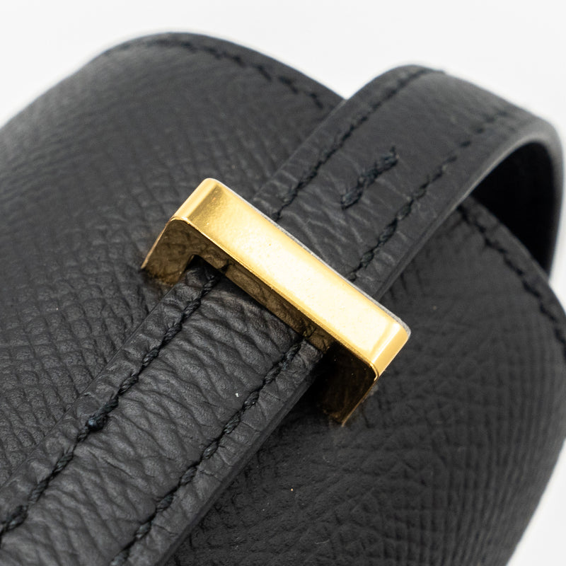 Hermes Mini Constance Epsom Black GHW Stamp Z