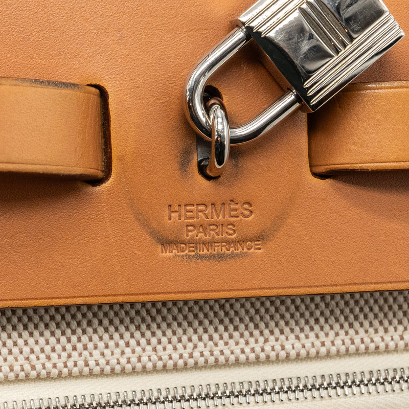Hermes Herbag 31 Canvas/hunter Multicoloured SHW Stamp Square M