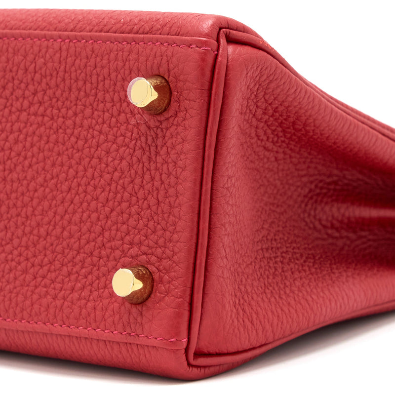 Hermes Kelly 25 Togo Q5 Rouge Casaque GHW Stamp Y