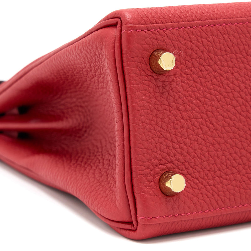 Hermes Kelly 25 Togo Q5 Rouge Casaque GHW Stamp Y