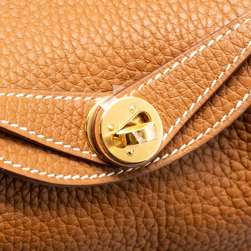 Hermes Mini Lindy Clemence Gold GHW Stamp B