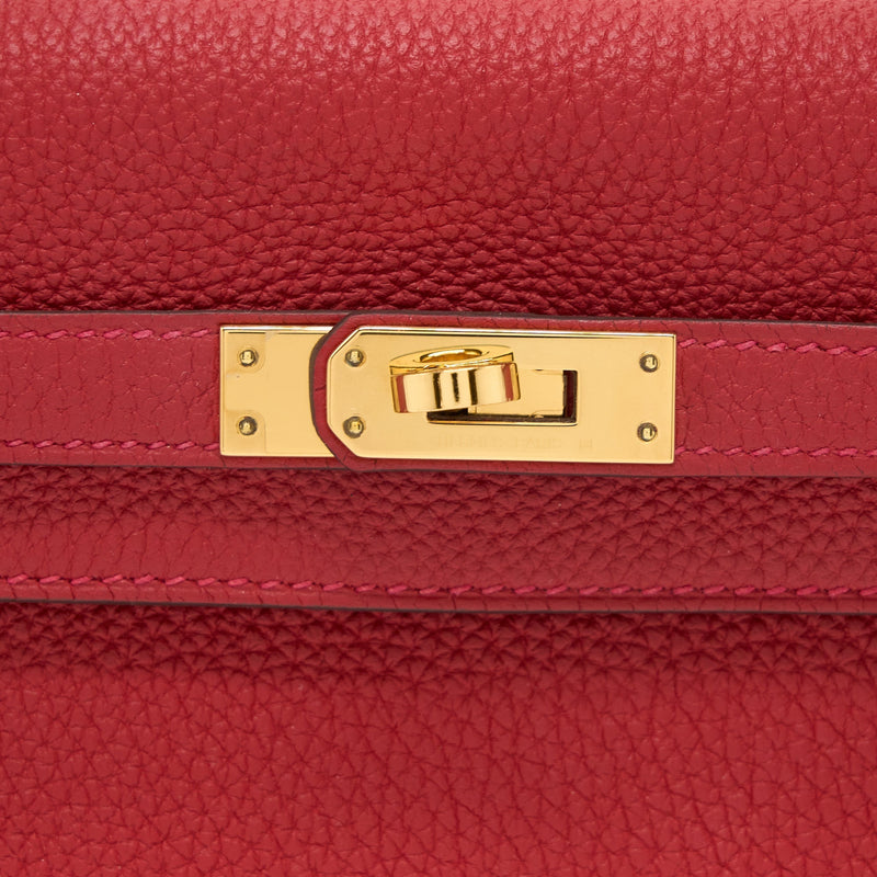 Hermes Kelly 25 Togo Q5 Rouge Casaque GHW Stamp Y