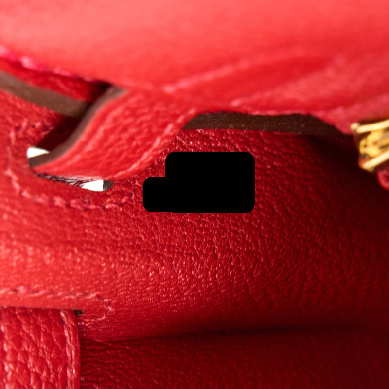 Hermes Kelly 25 Togo Q5 Rouge Casaque GHW Stamp Y