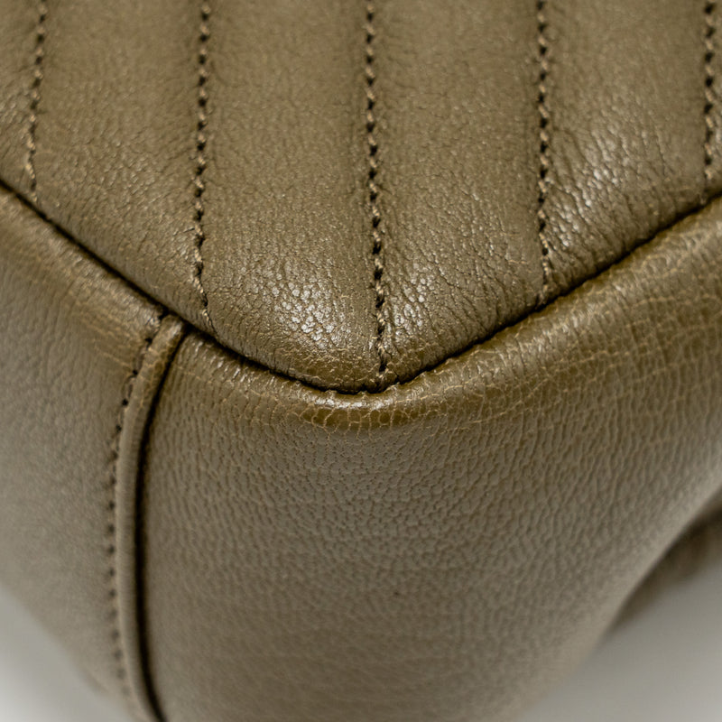 Saint Laurent/YSL Medium College Bag Quilted Lambskin Anemone Green GHW