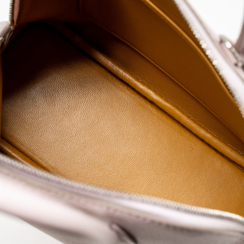 Hermes mini bolide evercolor mauve pale/ caramel SHW stamp B