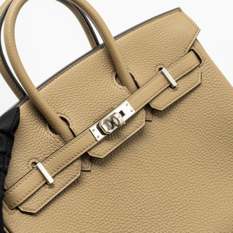 Hermes Birkin 25 Togo Beige Marfa SHW Stamp W