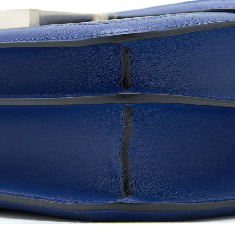 Hermes Constance 24 Swift/Toile Black/Blue Saphir SHW Stamp C