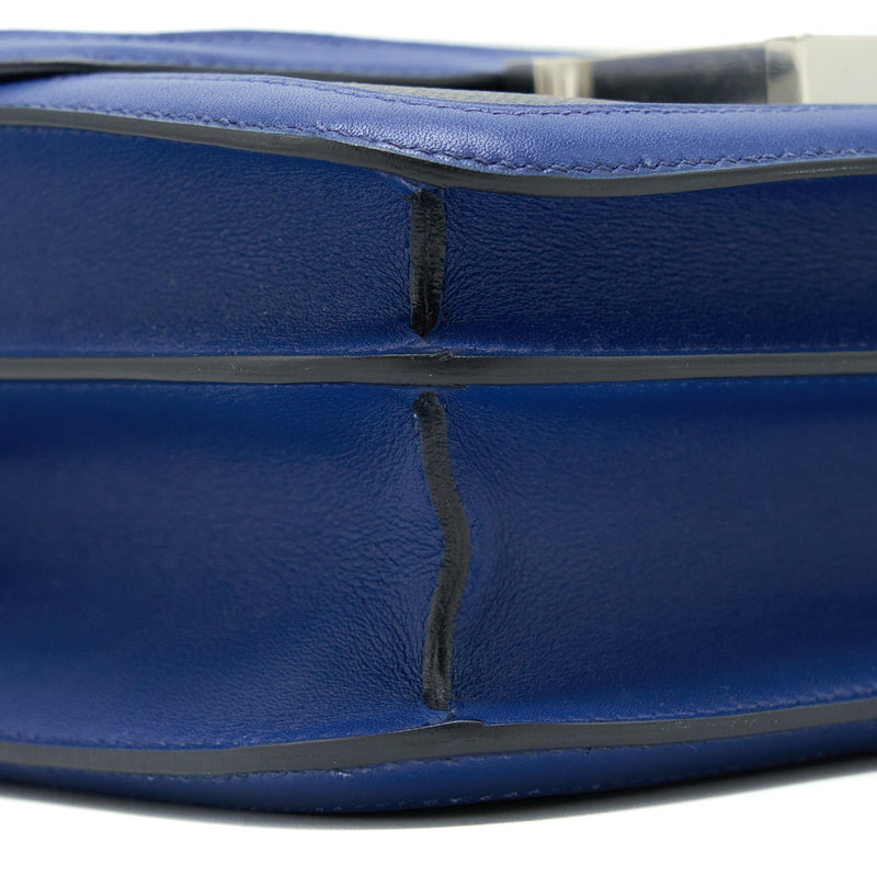 Hermes Constance 24 Swift/Toile Black/Blue Saphir SHW Stamp C