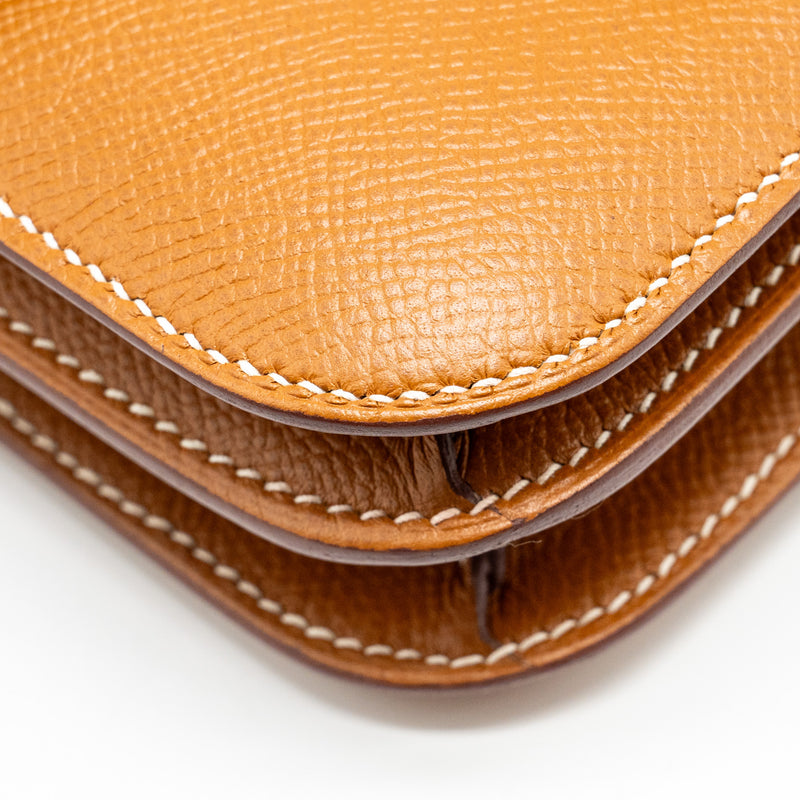 Hermes Mini Constance Epsom Gold SHW stamp A