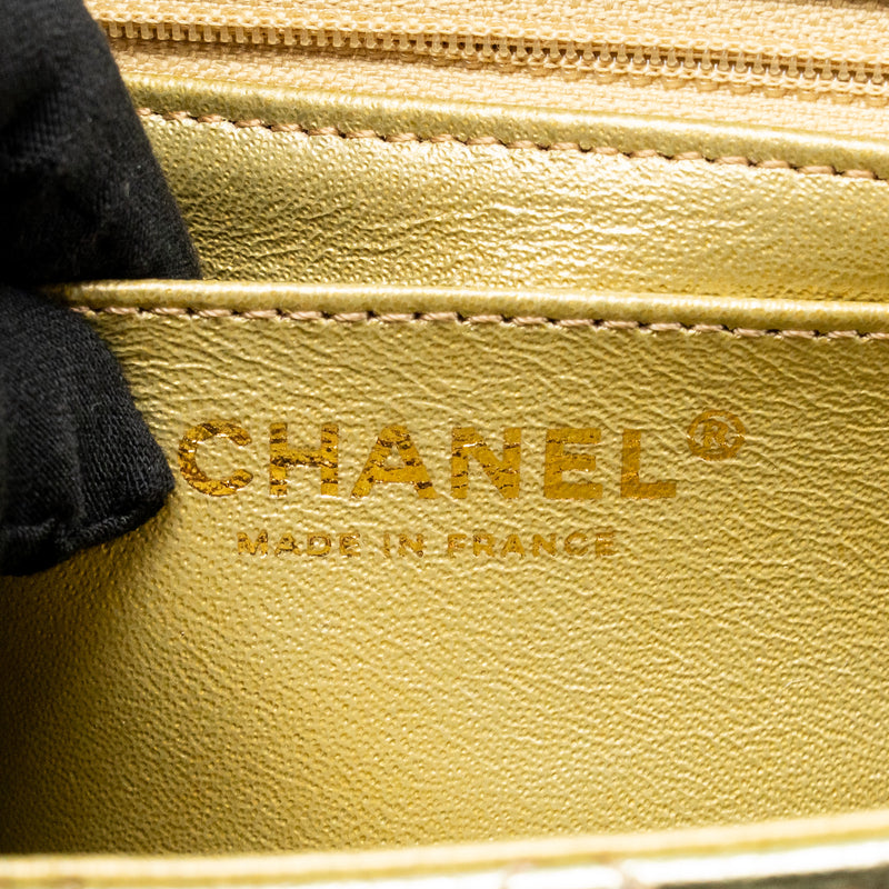 Chanel 20A mini 2.55 reissue flap bag goatskin leather rainbow multicolor ombré LGHW