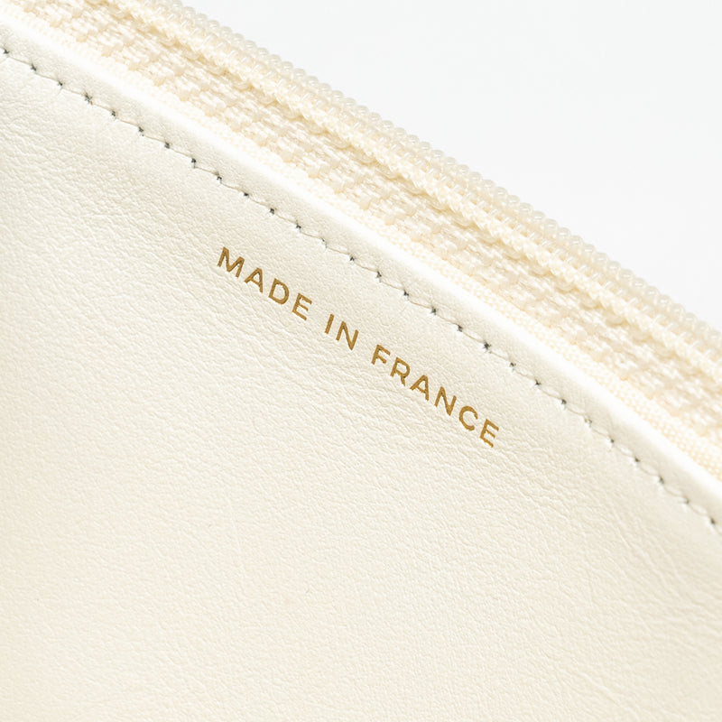 Chanel 19 wallet on chain Fabric/Calfskin White/Black Multicolour Hardware