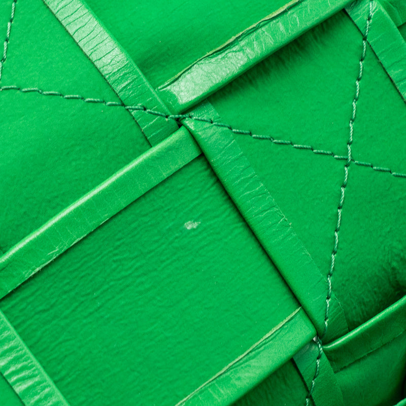 Bottega Veneta Cassette Leather Green SHW