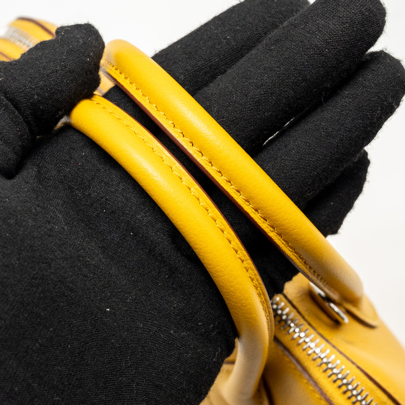 Hermes Bolide 1923 25 Evercolor Jaune Amber / Rose Ete SHW Stamp U