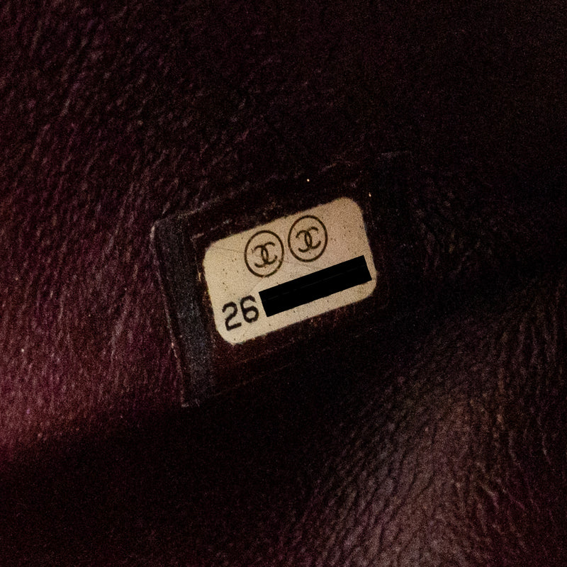 Chanel small 2.55 reissue flap bag Aged calfskin BLACK GHW