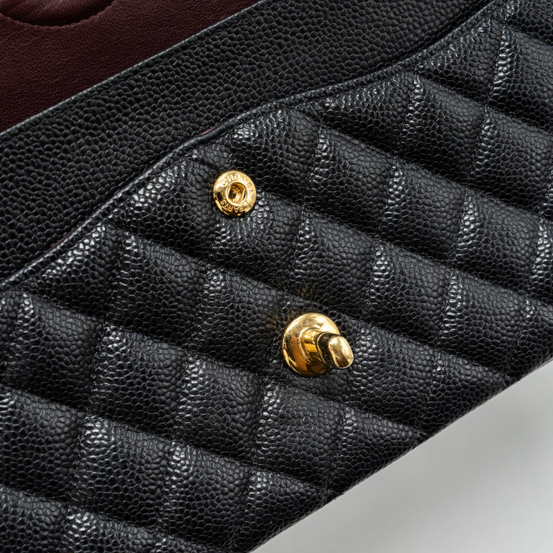 Chanel medium classic double flap bag caviar GHW