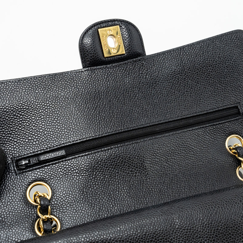 Chanel medium classic double flap bag caviar GHW