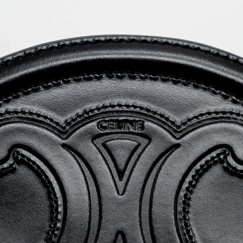 Celine Oval Bag Cuir Triumphed Calfskin Black GHW