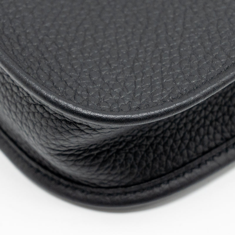 Hermes Mini Evelyne Clemence black GHW stamp K