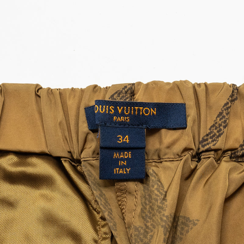 Louis Vuitton 34 Giant Monogram Pants Polyamide Brown