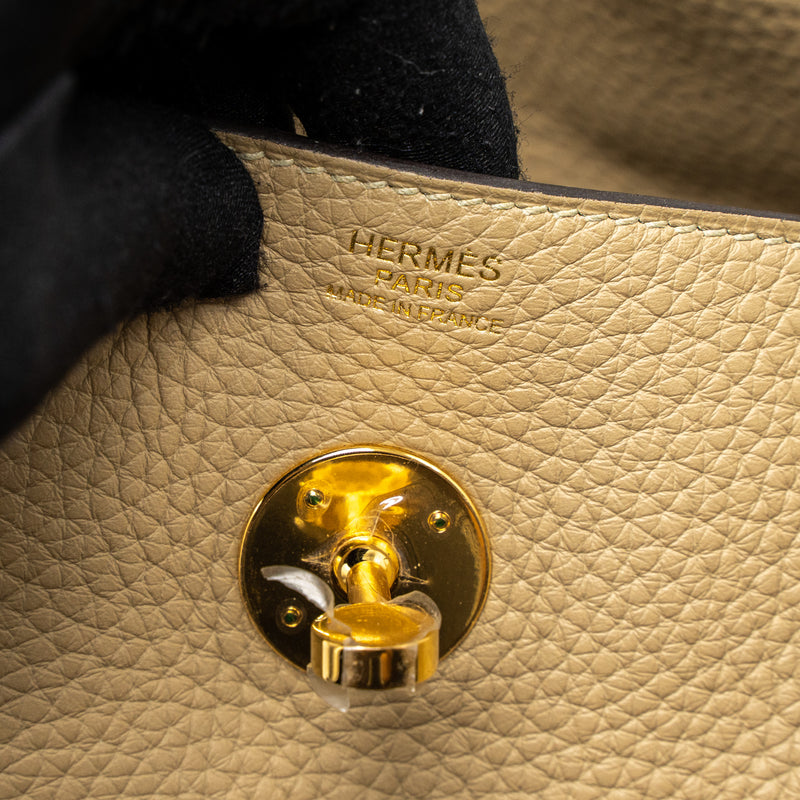 Hermes Lindy 30 Clemence Trench GHW Stamp X