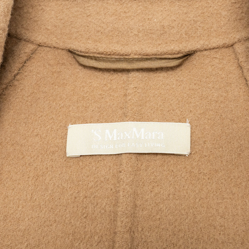 ‘S MaxMara size IT36 long coat light camel wool / angora