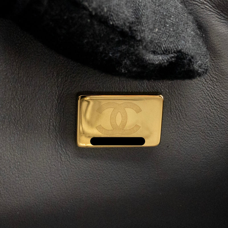 Chanel Small Classic Double Flap Bag Lambskin Grey LGHW (Microchip)