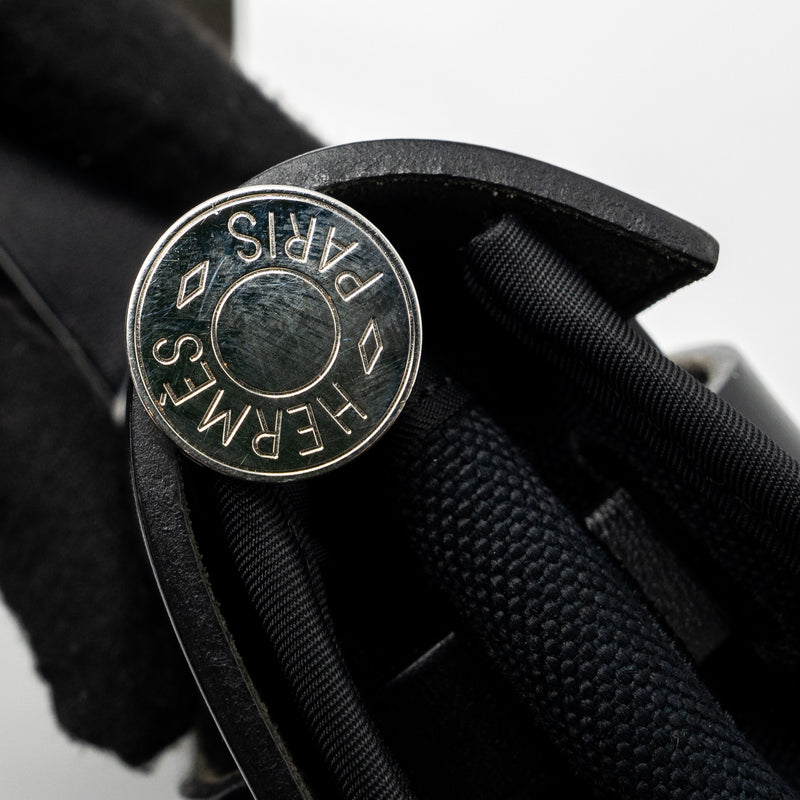Hermes Herbag 31 Canvas/ Hunter Black SHW Stamp A